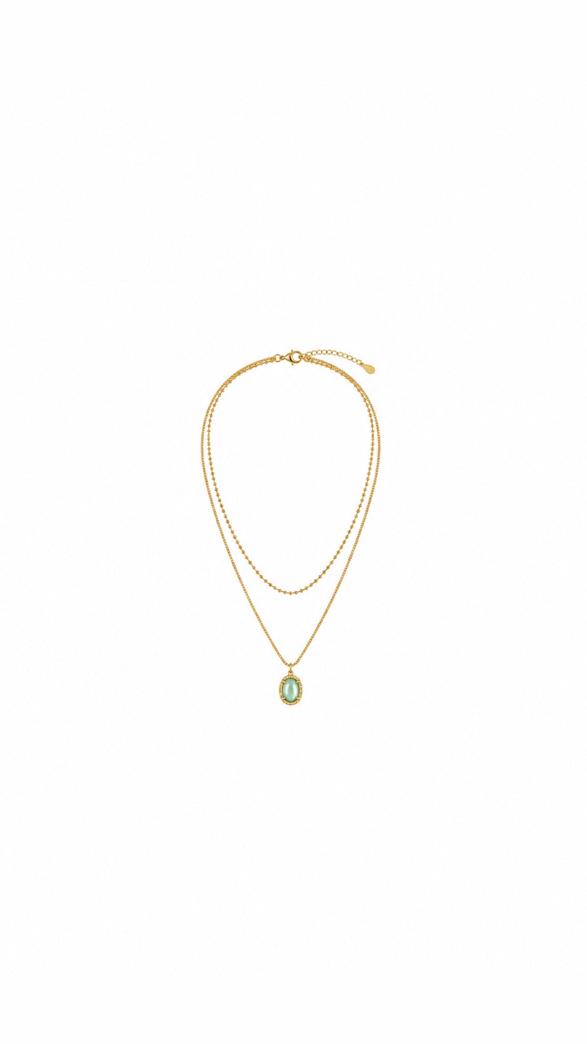 Colección verano: Collar Dúo Verde Brisa